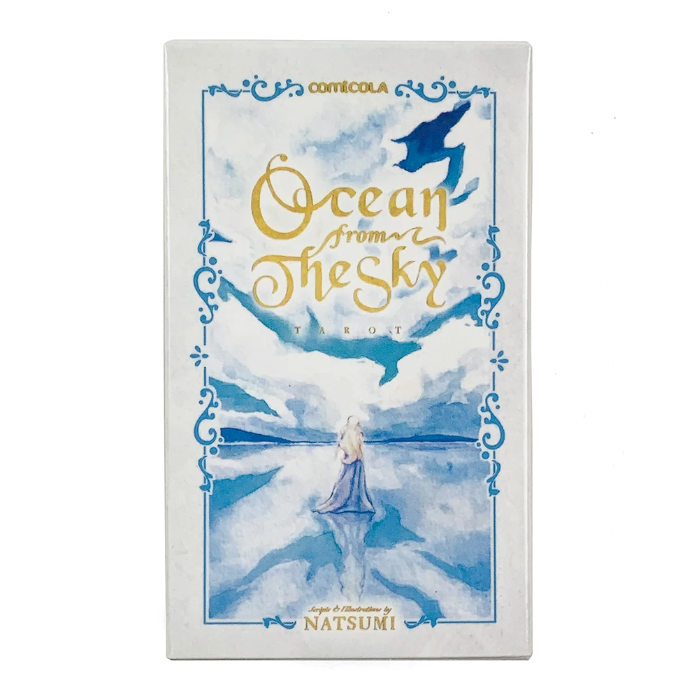 La Nueva Baraja De Tarot "océano Del Cielo", Con 78 Cartas De Tarot En Acuarela.