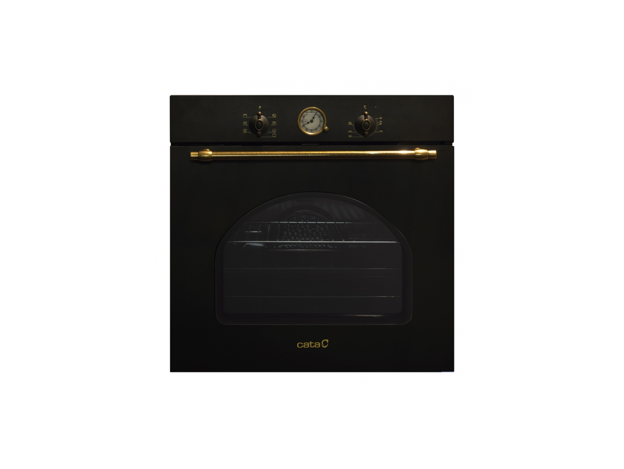 Horno CATA Rústico MRA 7108 BK (60 L - 59.6 cm - Hidrolítico - Negro)
