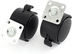 Rueda 5,1 Cm 970o Freno 2 Piezas Para Muebles Ideal Para Uso