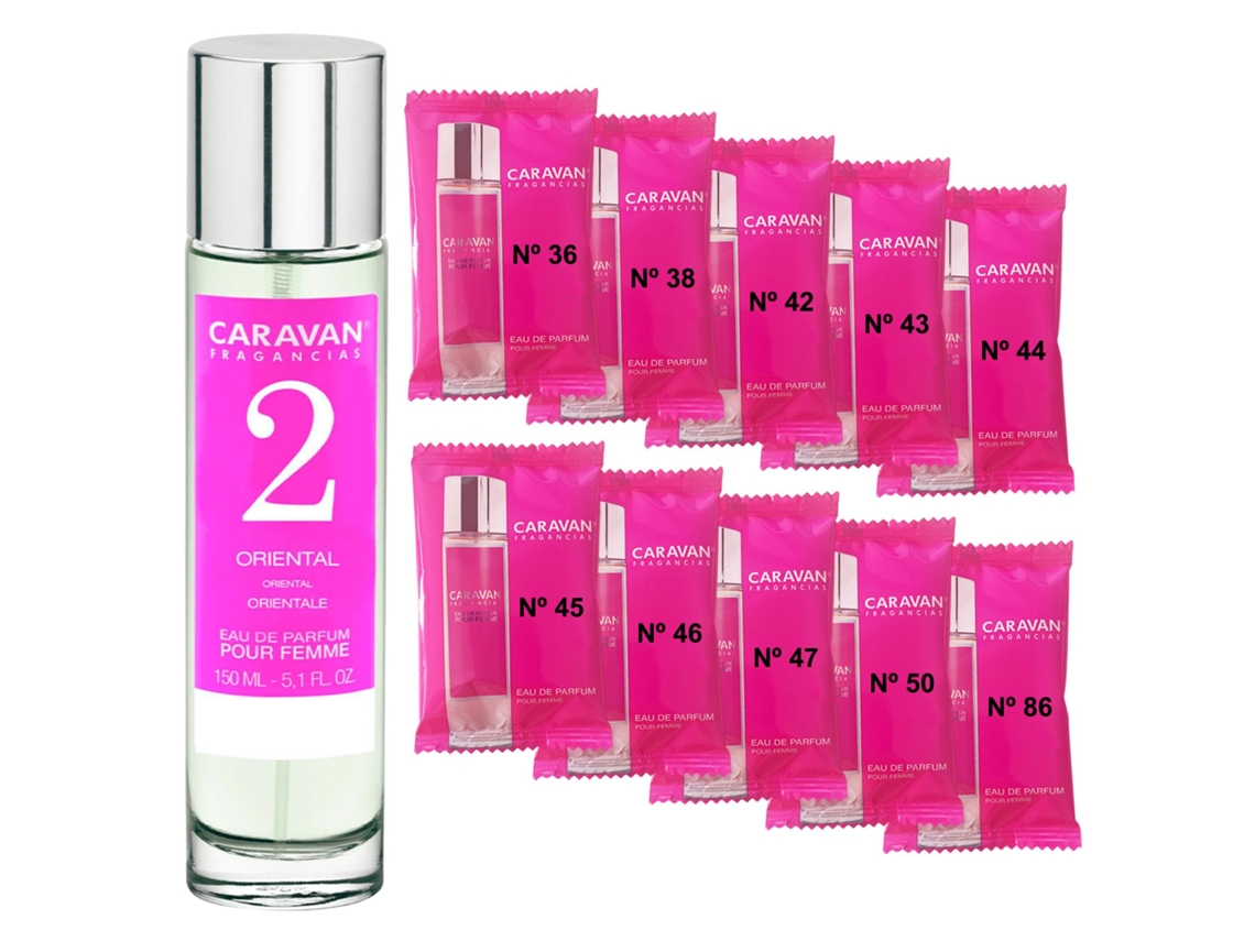 Perfume de mujer Caravan Nº2 150 ml Set de 10 frascos de fragancia