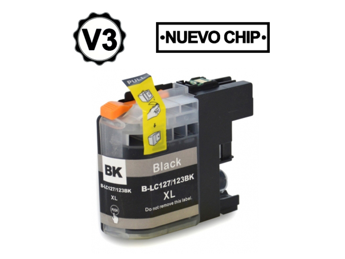 Brother Lc123Xl/Lc121Xl Negro Cartucho de Tinta GENERICO Reemplaza Lc123Bk/Lc121Bk