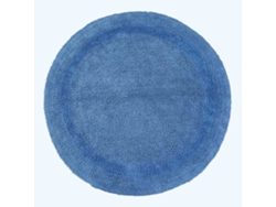 Homescapes Luxury Reversible Round Bath Mat - Cobalt Blue