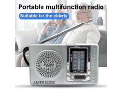 Rádio Portátil Am/fm Bc-r2048 De Bolso, Com Antena Telescópica, Alimentado Por Bateria, Ideal Para Idosos.