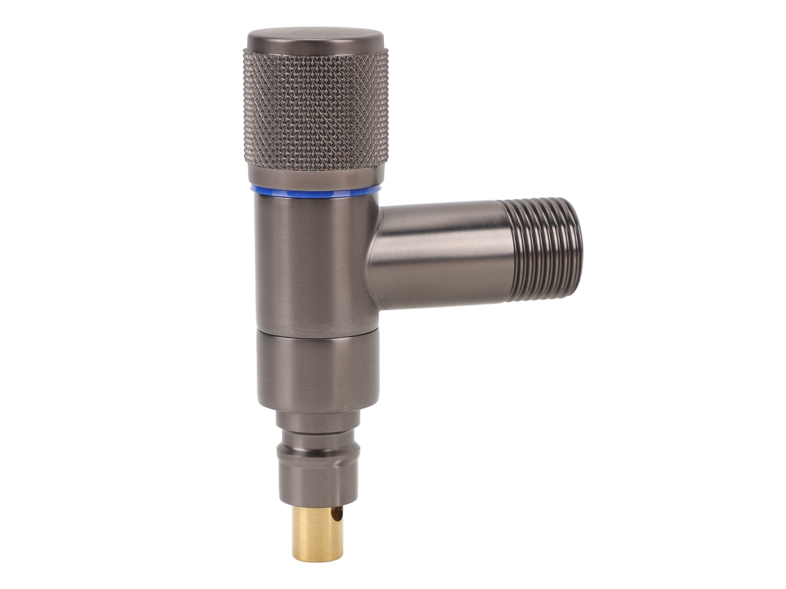 Grifo De Latón Para Manguera De Lavadora, Entrada G1/2 Dn15, Salida G3/8 Con Cierre Automático.