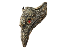 2026-máscara De Pico De Resina Halloween Con Strass Para Fiesta Cosplay Carnaval Disfraz Decoración Regalo