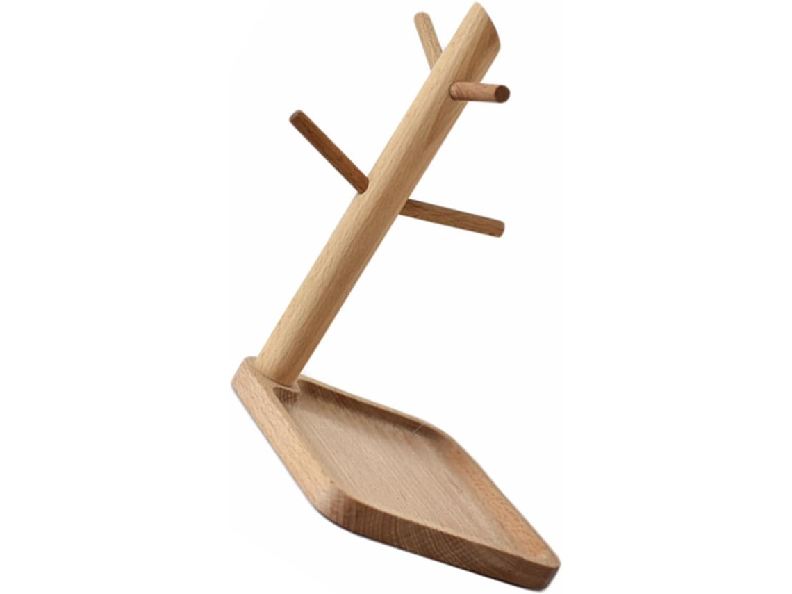 Bandeja Cuadrada De Madera Para Llaves, Organizador Multifuncional Para Joyas Y Accesorios De Entrada.