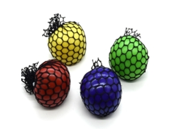 4 Pelotas De Malla Apretables Para Aliviar El Estrés, Juguetes Para Adultos Y Niños.