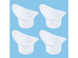 Juego De 4 Vasos De Silicona Reutilizables Para Lavado De Ojos, 8 Ml, Portátiles Para Una Limpieza Eficaz Y Para Viajes.
