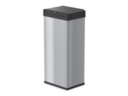 Cubo de basura HAILO Plateado Acero (34 x 26 x 77 cm)