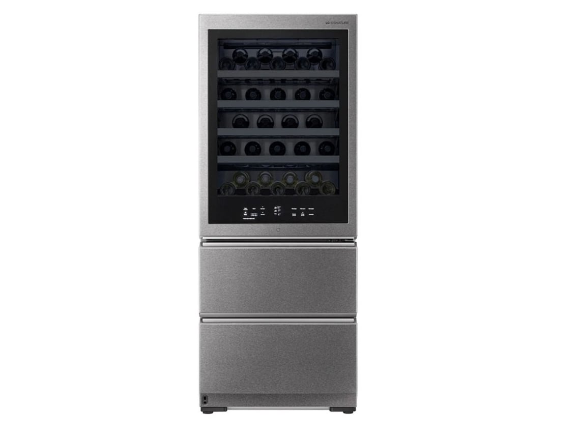 Vinoteca LG LSR200W InstaView (No Frost - 65 Botellas - 179.3 cm - Inox)