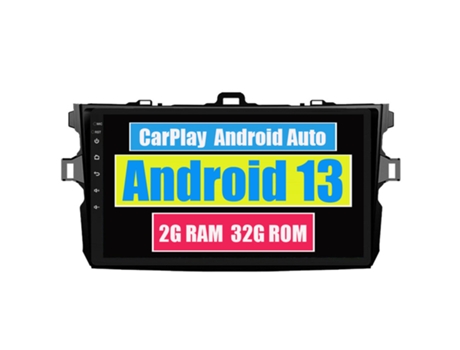 Autoradio Multimedia ROVERONE para Toyota Corolla 10 E140 E150 2006 - 2013 CarPlay Android Coche Radio Bluetooth Navegación
