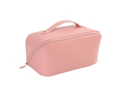Bolsa De Cosméticos De Pu De Gran Capacidad, Portátil, Elegante, Para Artículos De Tocador, Para Viajes, Uso Diario