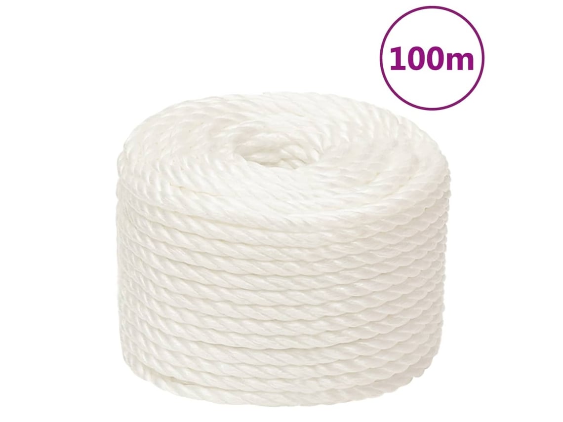 Cuerda De Trabajo VIDAXL Polipropileno Blanco 14 mm 100 m