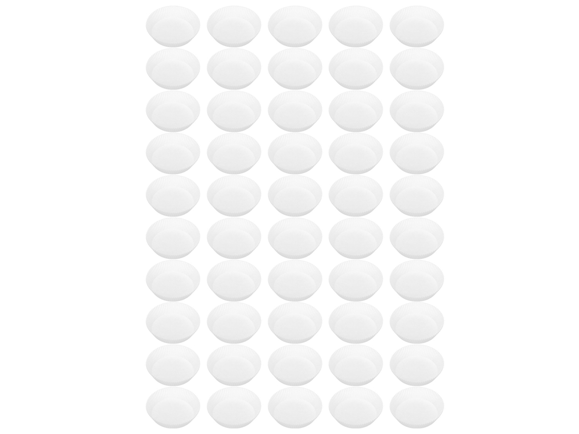 50 Unidades De Revestimiento De Papel Desechable Antiadherente Para Freidora, Horno Y Cocina, 16 Cm