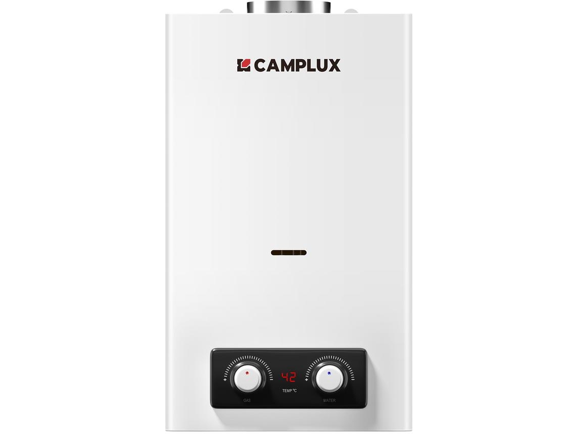 CAMPLUX BD300NG Calentador de Agua a Gas 11 L, ErP/Bajas Emisiones de NOx, Gas Natural, 22kW, 3V