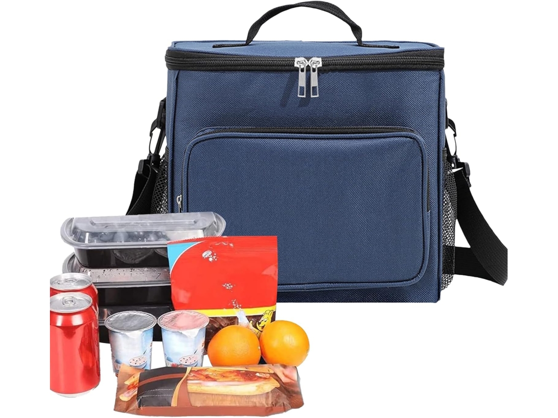 Bolsa Térmica Grande De Tela Con Correa Para El Hombro | Impermeable Para Alimentos Y Bebidas