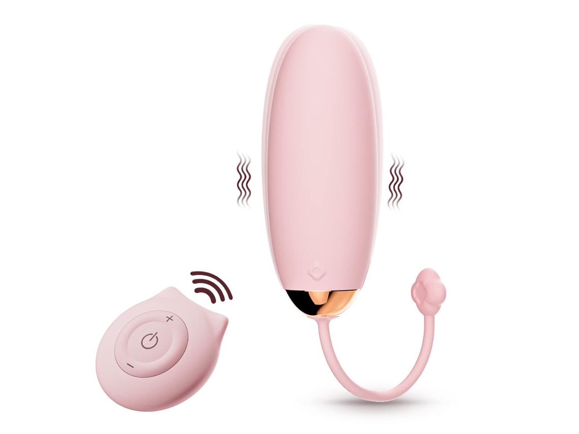 Mini vibrador de control remoto con 10 modos de vibración (rosa) YIZHOOD