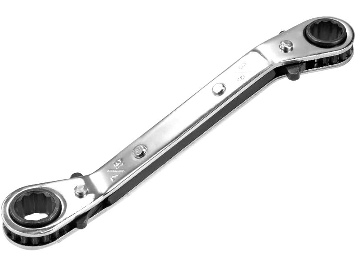 Llave De Carraca Reversible De Doble Extremo Cr-v De 3/8 Pulg. X 7/16 Pulg.