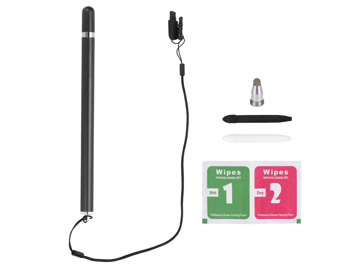 Lápiz Táctil Capacitivo De Alta Sensibilidad Portátil Universal Para Teléfono Móvil Digital Y Tableta Negro