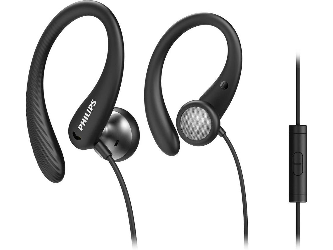 Auriculares con Cable PHILIPS Taa1105Bk (In Ear - Micrófono - Negro)