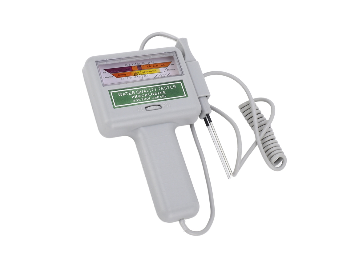 Medidor portátil de pH y cloro para piscinas y spas - Monitor de calidad del agua
