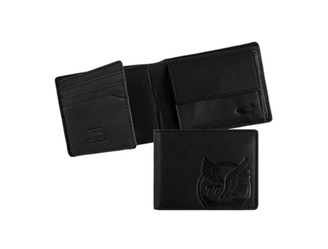 Billetera Activa Camel Grasa Tradicional Con Soporte De Nepal Negro