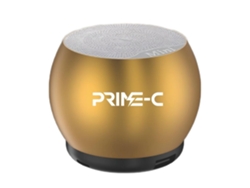 Altavoz Bluetooth metálico de 5 W con batería de 3 a 4 horas de duración continua, dorado, PAPRIKA