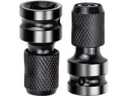 Adaptador De Enchufe De 1/2 Pulgada A 1/4 De Pulgada Con Conexión Rápida, Acero Cromo Vanadio, 2 Unidades
