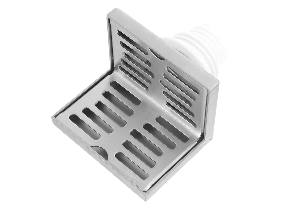 Desagüe De Esquina De Acero Inoxidable Con Colador Y Filtro Impermeable Para Suelo De Baño.