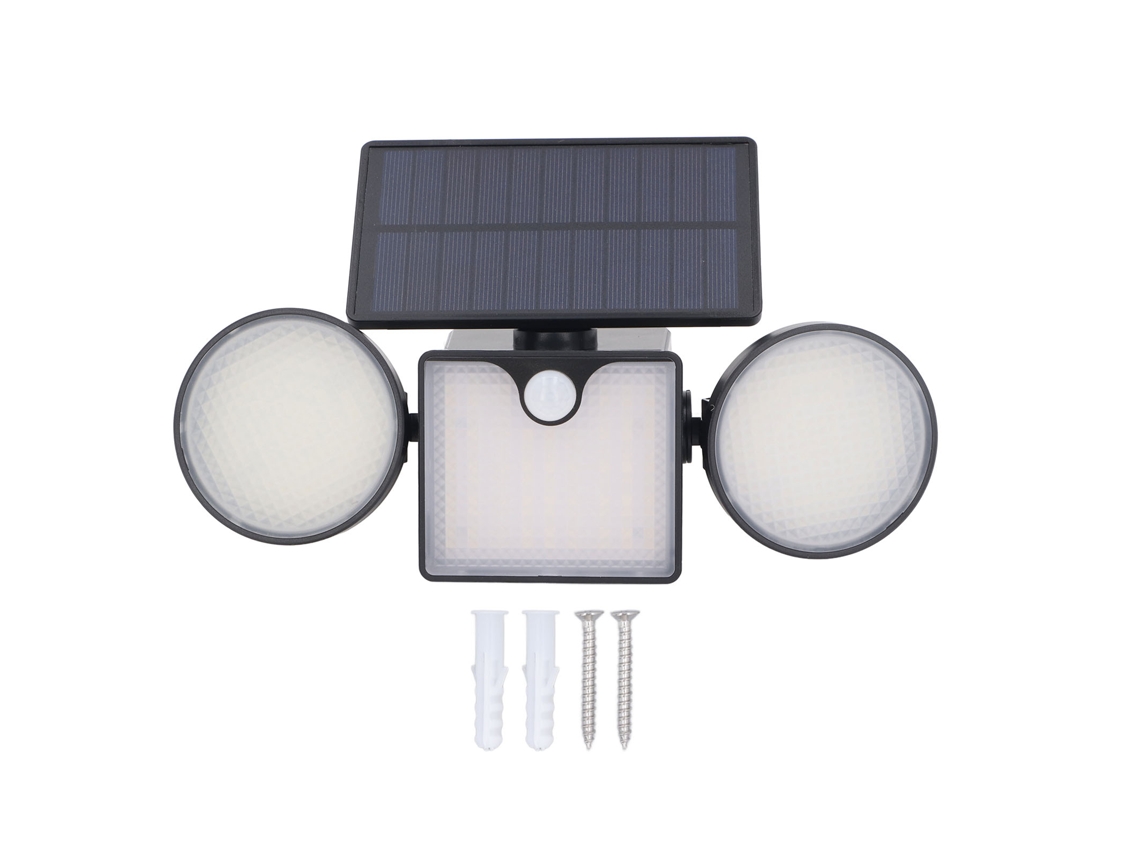Lámpara Solar Con Sensor De Movimiento, 3 Luces, Resistente Al Agua Ip65, Led, Para Exteriores, Jardín O Balcón.