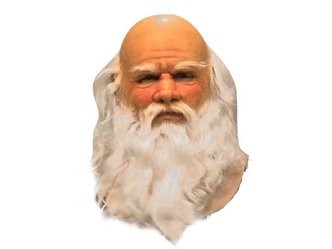 Máscara Facial Completa De Papá Noel Divertida Y Súper Suave Con Peluca Y Barba Para Fiestas De Navidad, Carnaval Y Halloween.