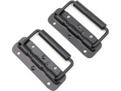 Mango Plegable 2 En Negro 140mm Hierro Calidad Alta Resorte Retroceso Aislamiento Antideslizante Para Cajas Herramientas