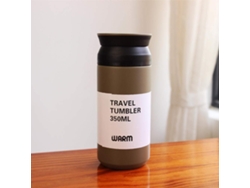 Tazas Creativas Para Hombres Y Mujeres, Termos De Acero Inoxidable Con Personalidad, De Tendencia, Color Café, 350 Ml