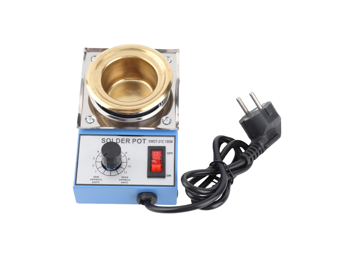 Mini Crisol De Soldadura De 150 W, 50 Mm, Acero Inoxidable Recubierto De Titanio, Temperatura Ajustable De 200 A 450 °c Para Soldadura.