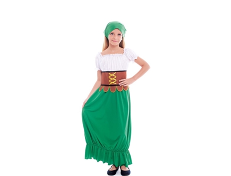Disfraz de Niña PARTILANDIA posadero medieval clásico (Tam.: 5-6 anos)