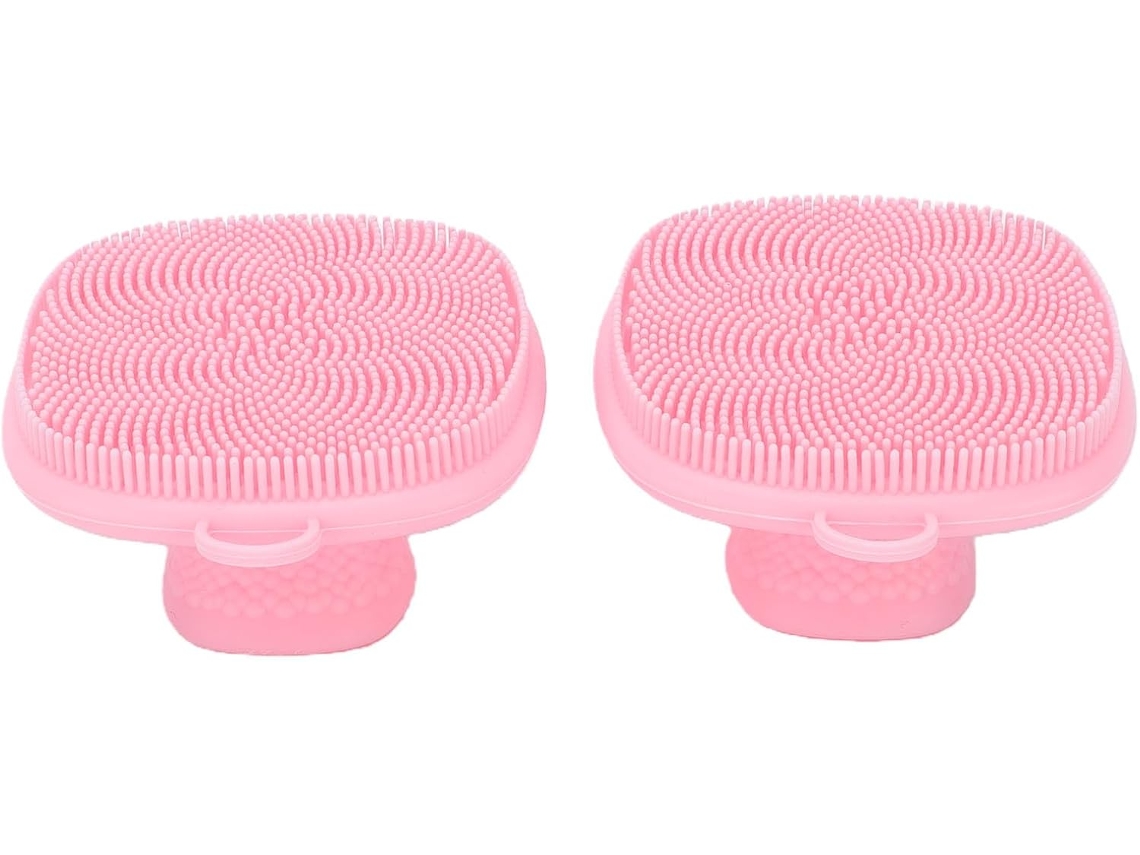 Cepillo De Limpieza Facial De Silicona Con Mango Convexo Antideslizante Y Orificio