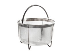 Cesta vaporera para ollas a presión Instant Pot de 6 litros, fabricada en acero inoxidable, diseño duradero, compatible con ollas a presión Instant Pot.
