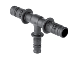 Mepla Pieza en T 26x20x26 mm PVDF GEBERIT 68 x 26 x 110