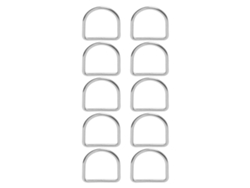 10 Pcs Anillo D De Acero Inoxidable 316 Soldadura Sin Costuras Para Kayak Tabla De Surf 6mm 60x57x6mm