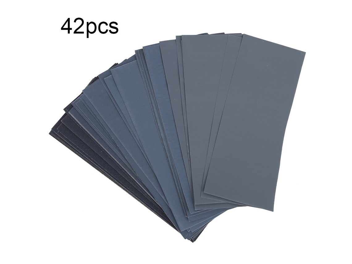 Set De 42 Folhas De Lixa 120-3000 Folha Abrasiva Para Lixar Ferramenta De Polimento