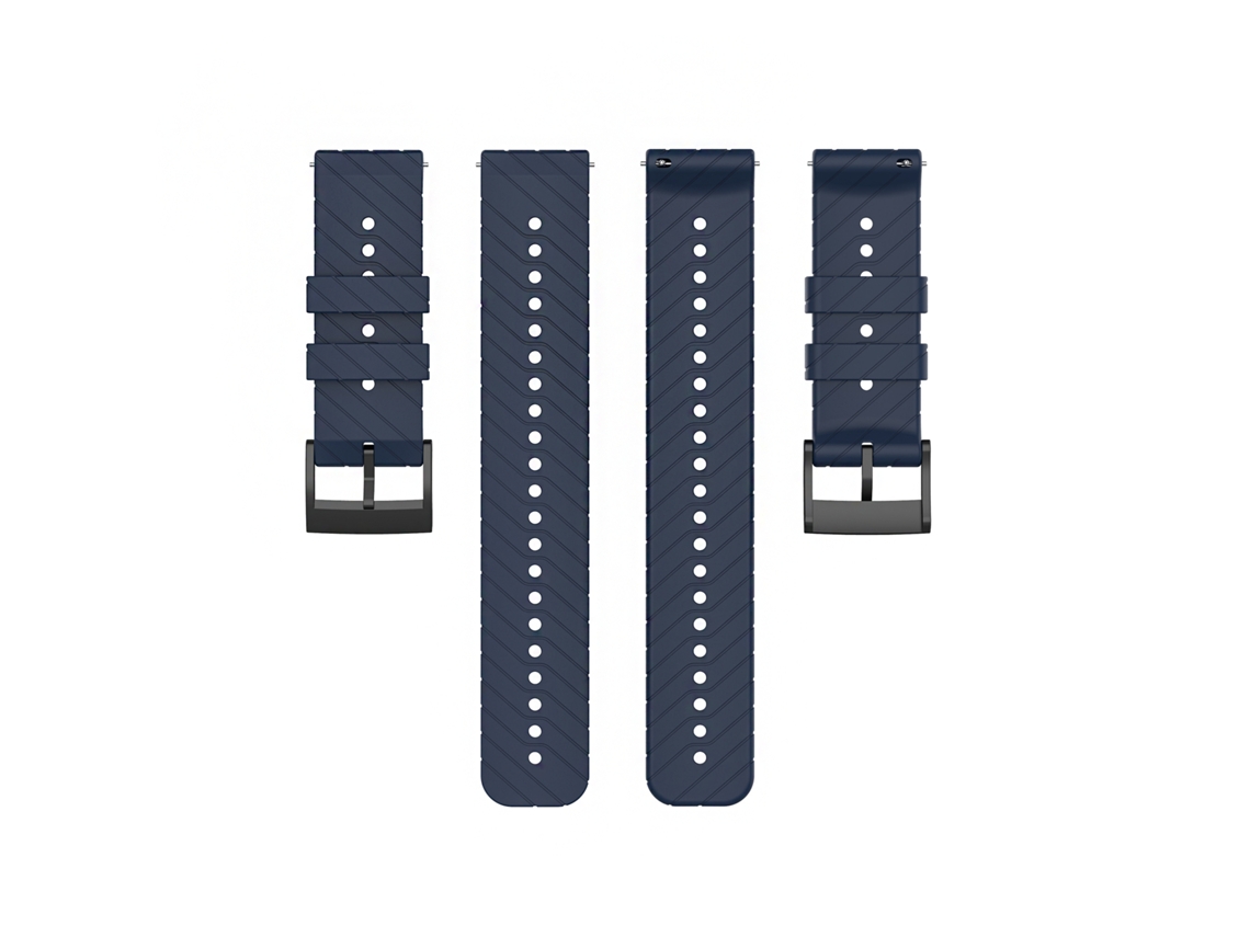 Pulsera De Correa De Reloj Modelo Extendido De Sarga De Silicona Para Garmin Forerunner 22 Mm Azul