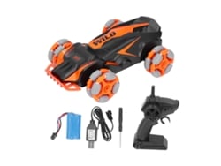 Ats-coche Rc 1:24 2.4g Carga Usb Inalámbrico Camión De Control Remoto Naranja Con Controlador Cable Para Niño Adulto Regalo Juguete