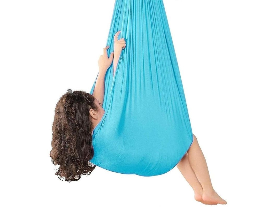 Columpio De Terapia Interior Para Niños, Hamaca Suave Con Necesidades Especiales Wyf 100*280cm Lago Azul