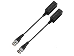 Balun De Vídeo Pasivo Para Cctv Hd Cvi/ahd/tvi, Adaptador Transceptor De Vídeo Utp Bnc Cat5, 1 Par