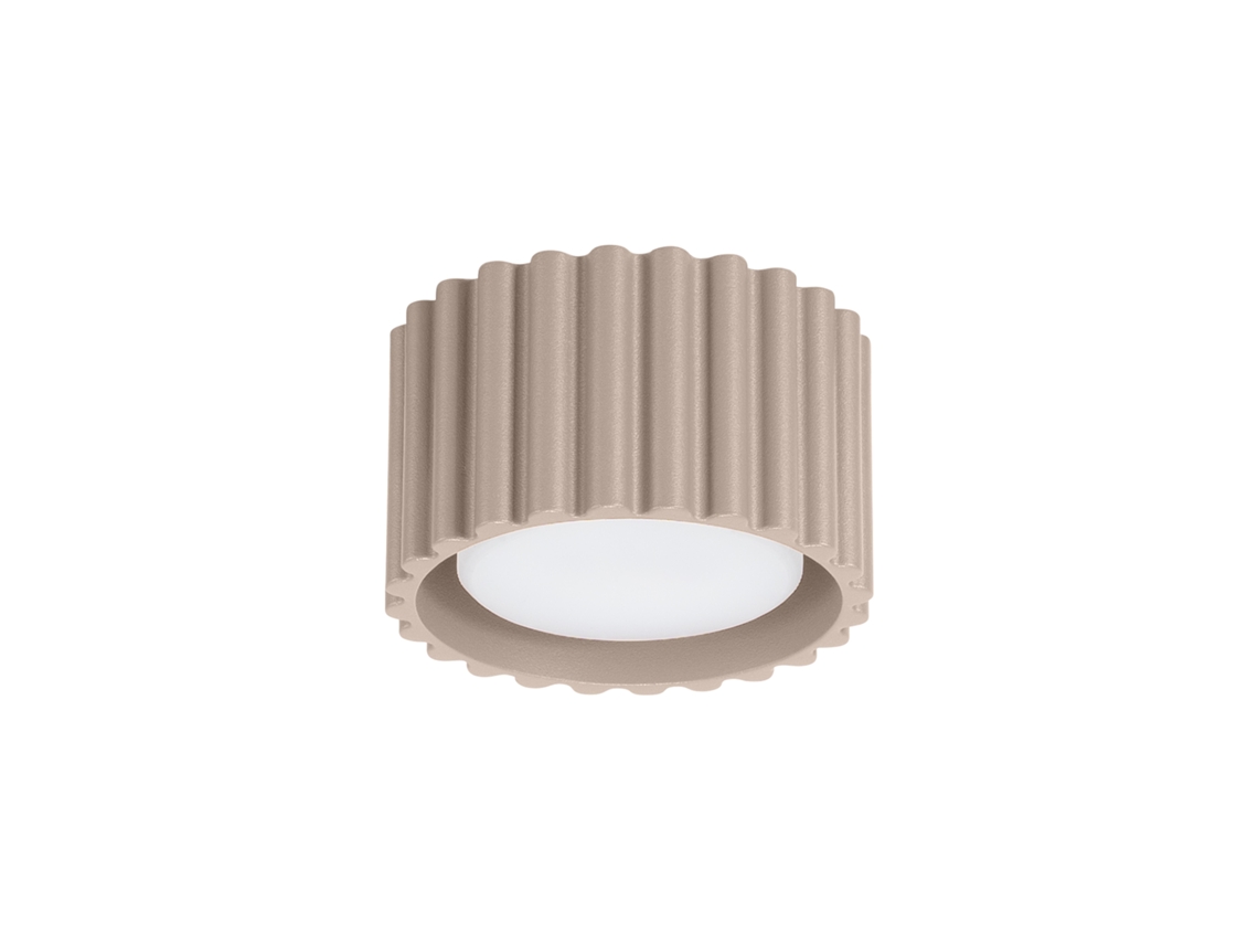 Lámpara de techo Aura en aluminio gris claro 6x10x10cm Sollux Lighting