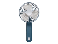 Ventilador portátil recargable por USB, ajustable y silencioso.