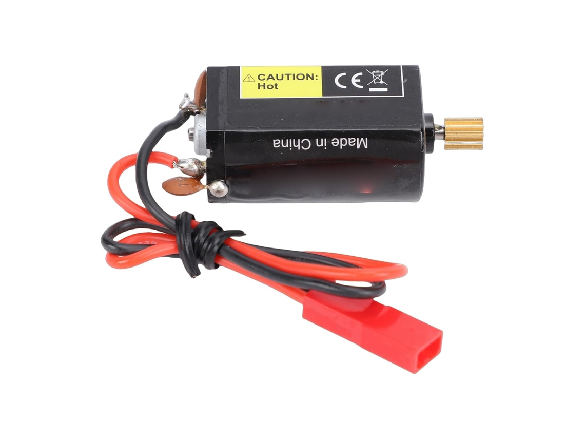 Motor De Escobillas 180 Con Engranaje De Cobre De 11 Dientes Y Conector Jst – Modelos De Coches Rc De Alto Par