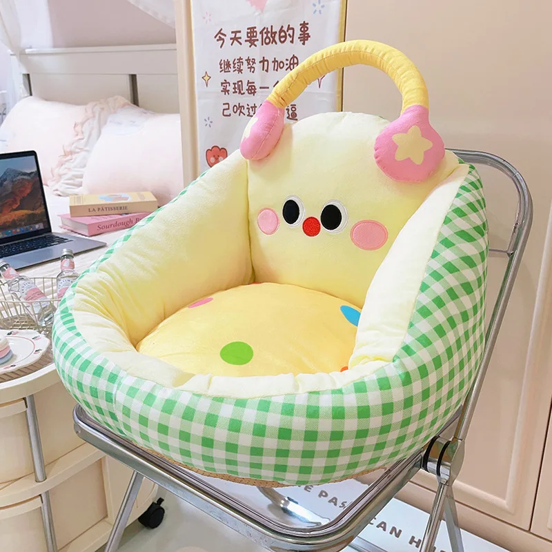 (malla Verde De 55 Cm) Bonito Cojín Con Forma De Adulto, Suave Y Cómodo.