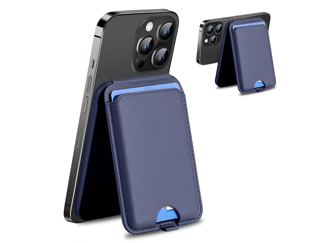 Cartera Magnética Con Porta Tarjetas Para Iphone - Cartera De Cuero Magnética Compatible Con Soporte Magsafe Para Iphone 15/14/13