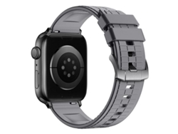 Correa para Apple Watch de 46/49/45/44 mm - Caucho de fluorocarbono con textura cuadrada deportiva